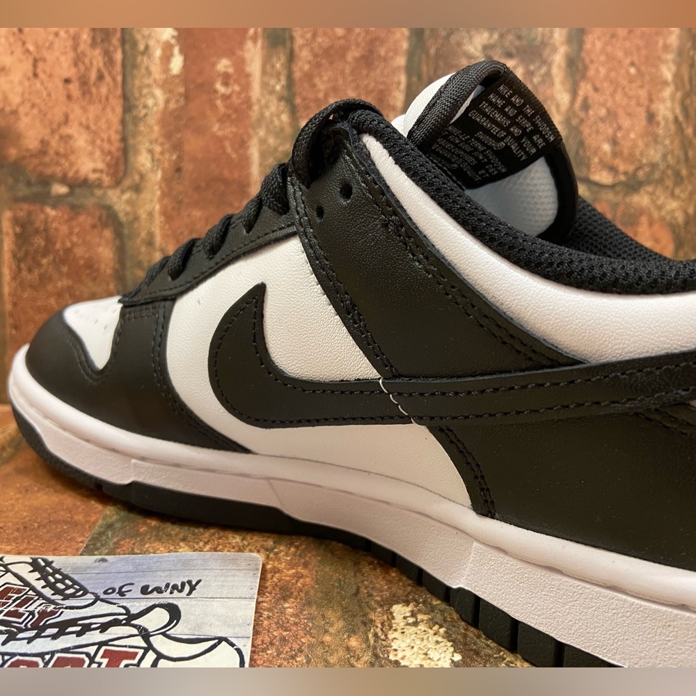 New Nike Dunk Low Retro Panda Black White Oreo Leather Womens Size - Picture 10 of 12